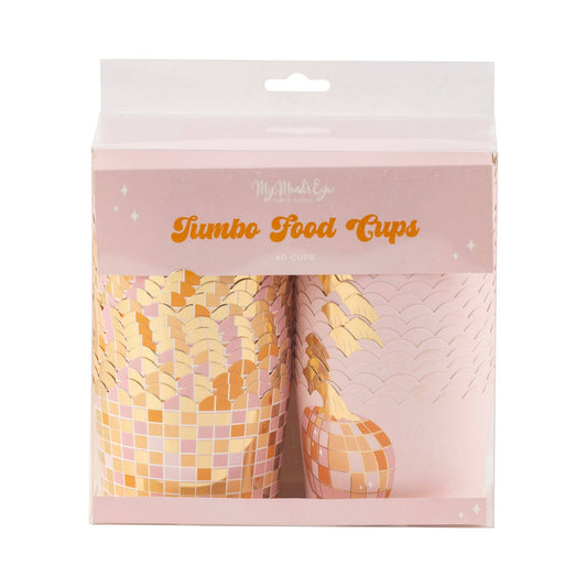 Minds Eye - JUMBO Foil Pumpkin Disco 8 oz Baking Cups (40 ct - 8oz)
