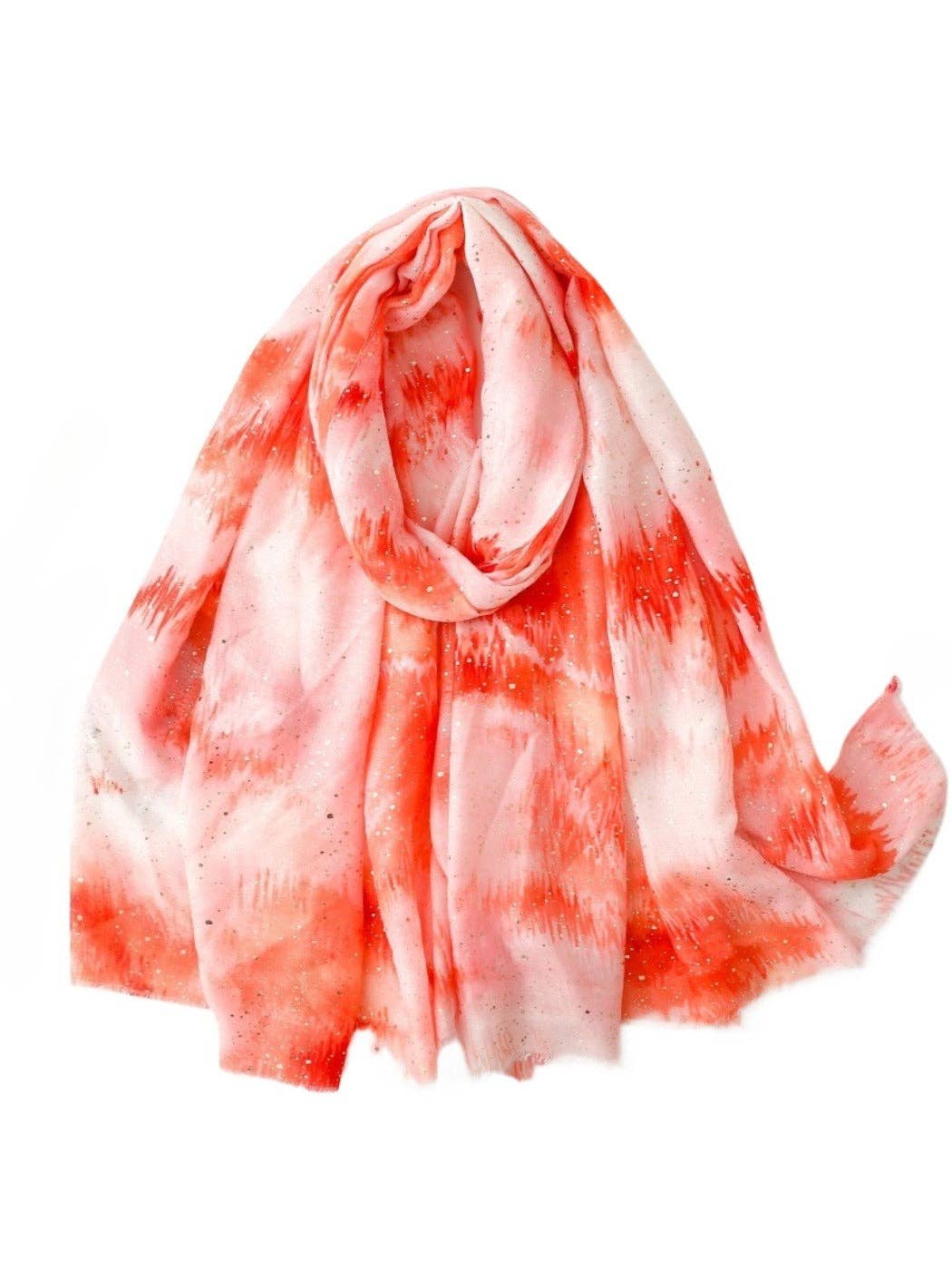 Scarvii - Gold Foil Gradient Scarf with Cloud Print
