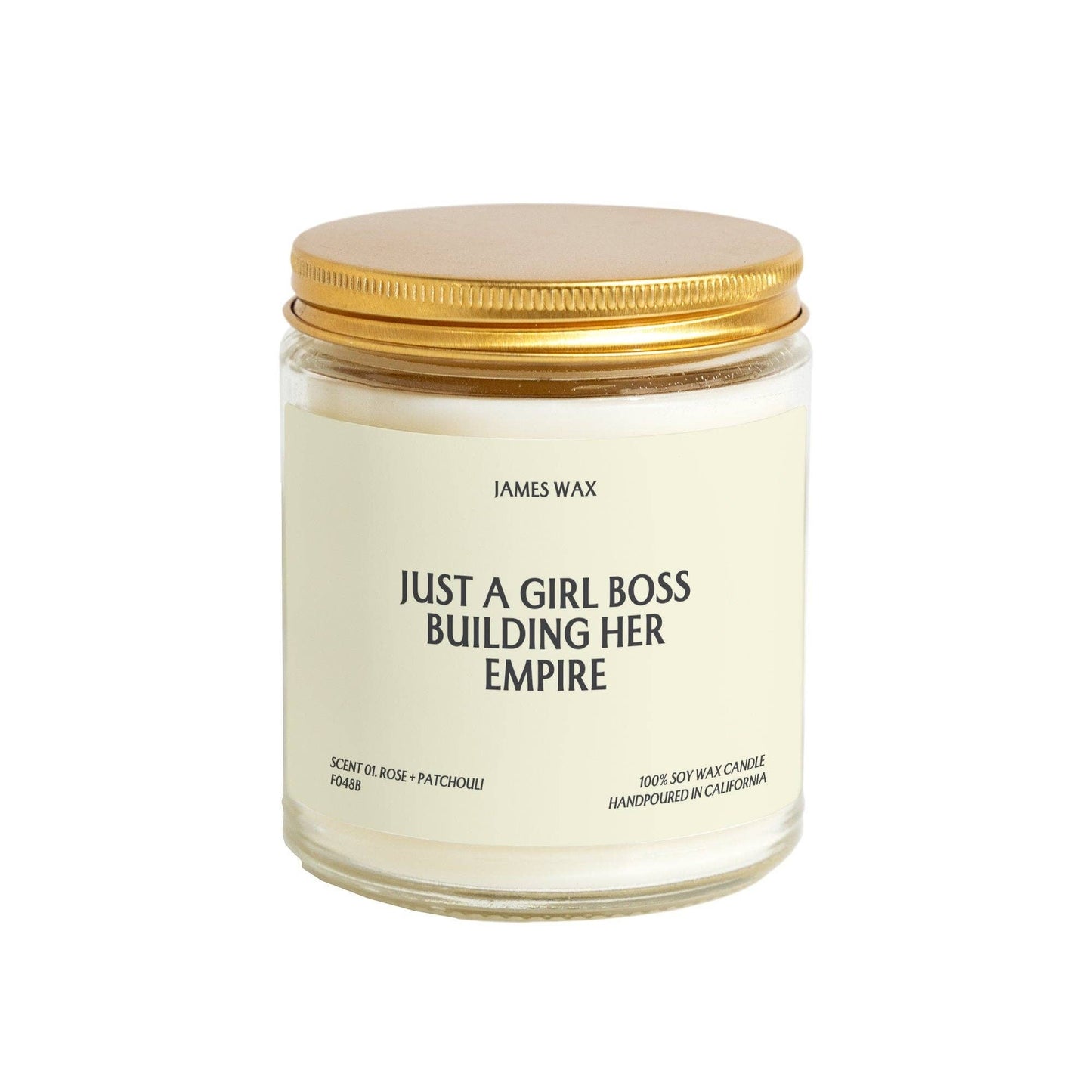 James Girl Boss Gift Just A Girl Boss Building Her Empire Candle Cheer Up Gift Entrepreneurial F048B