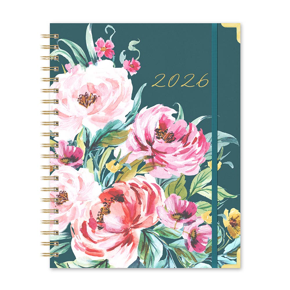 Studio Oh 2026 Bella Flora Extra-Large Spiral Planner