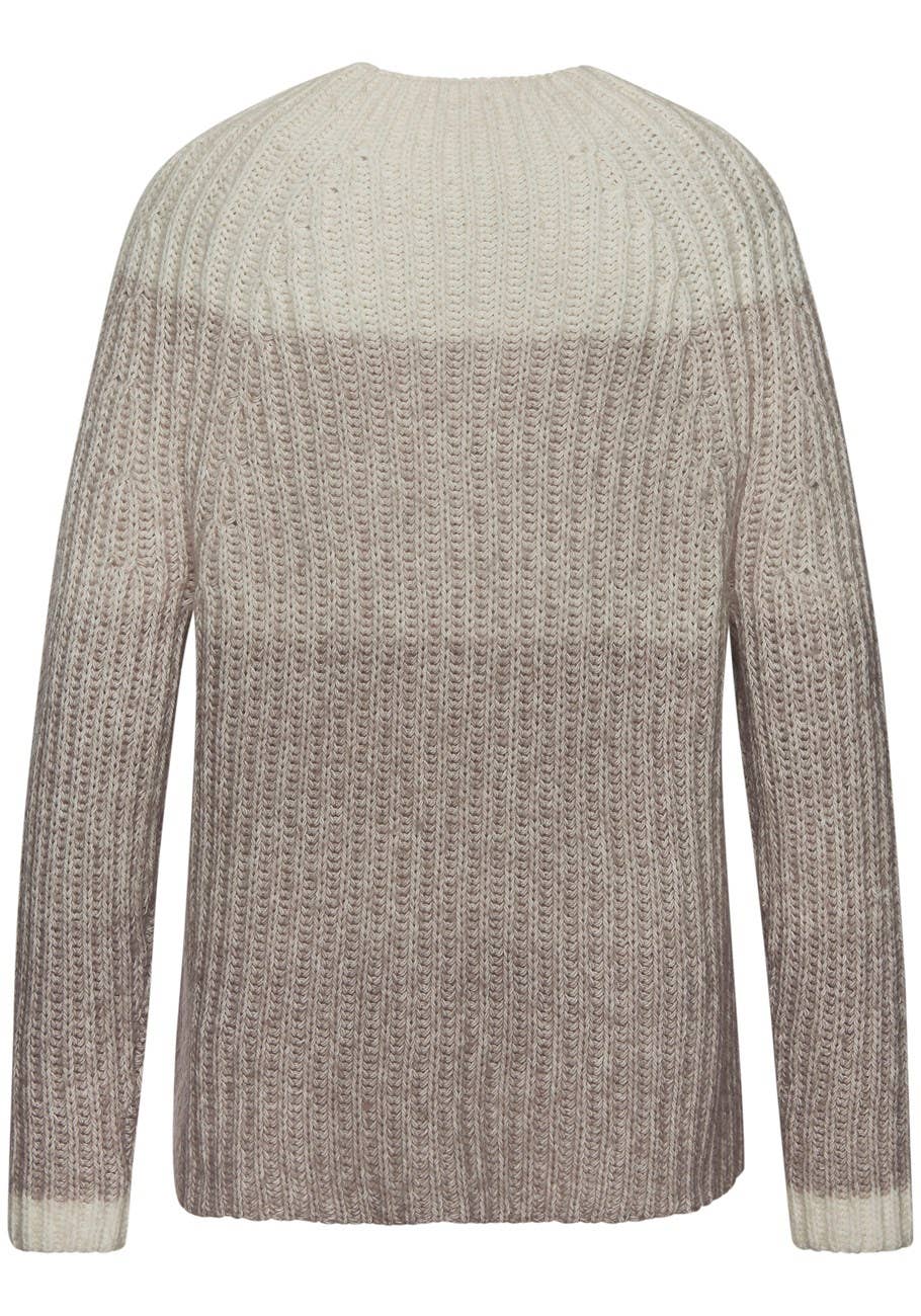 LASCANA Women's Mock Neck Color Block Sweater