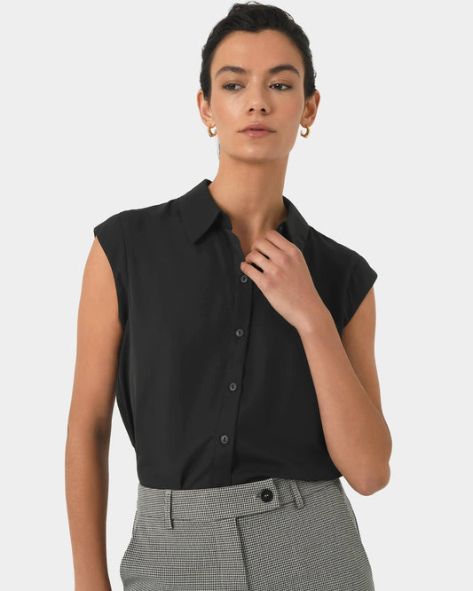 Forcast Women's Katerina Cap Sleeve Shirt