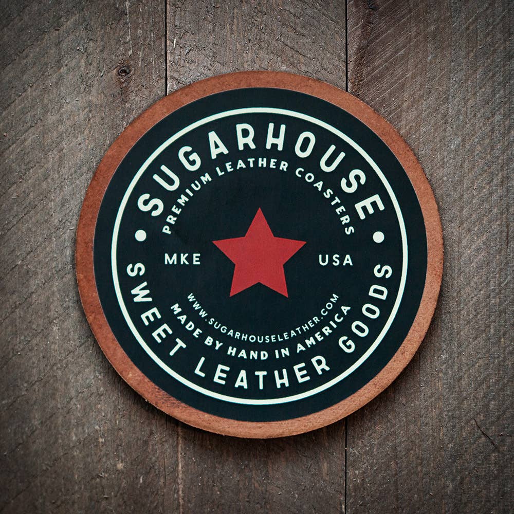 East Coaster Leather Coaster