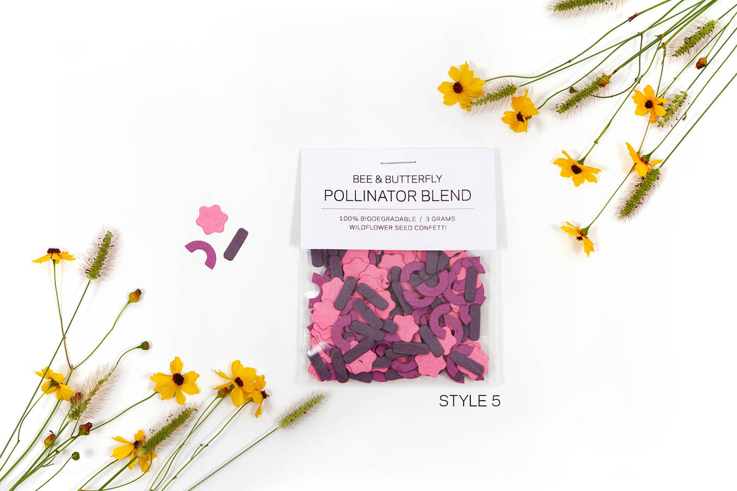 Studio 82 Die Cut Wildflower Seed Confetti multi colors