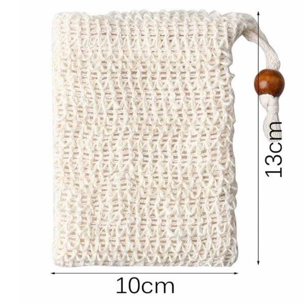 Jungle Soap Bag - Sisal | Natural Fibre Mesh Soap Pouch Sack