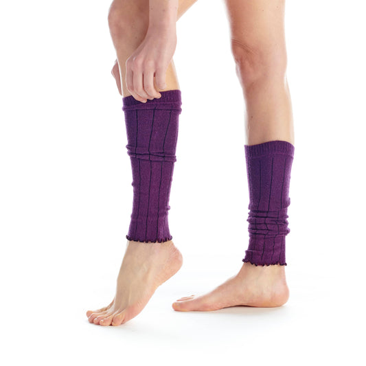 Plum Cashmere Wool Gaiters