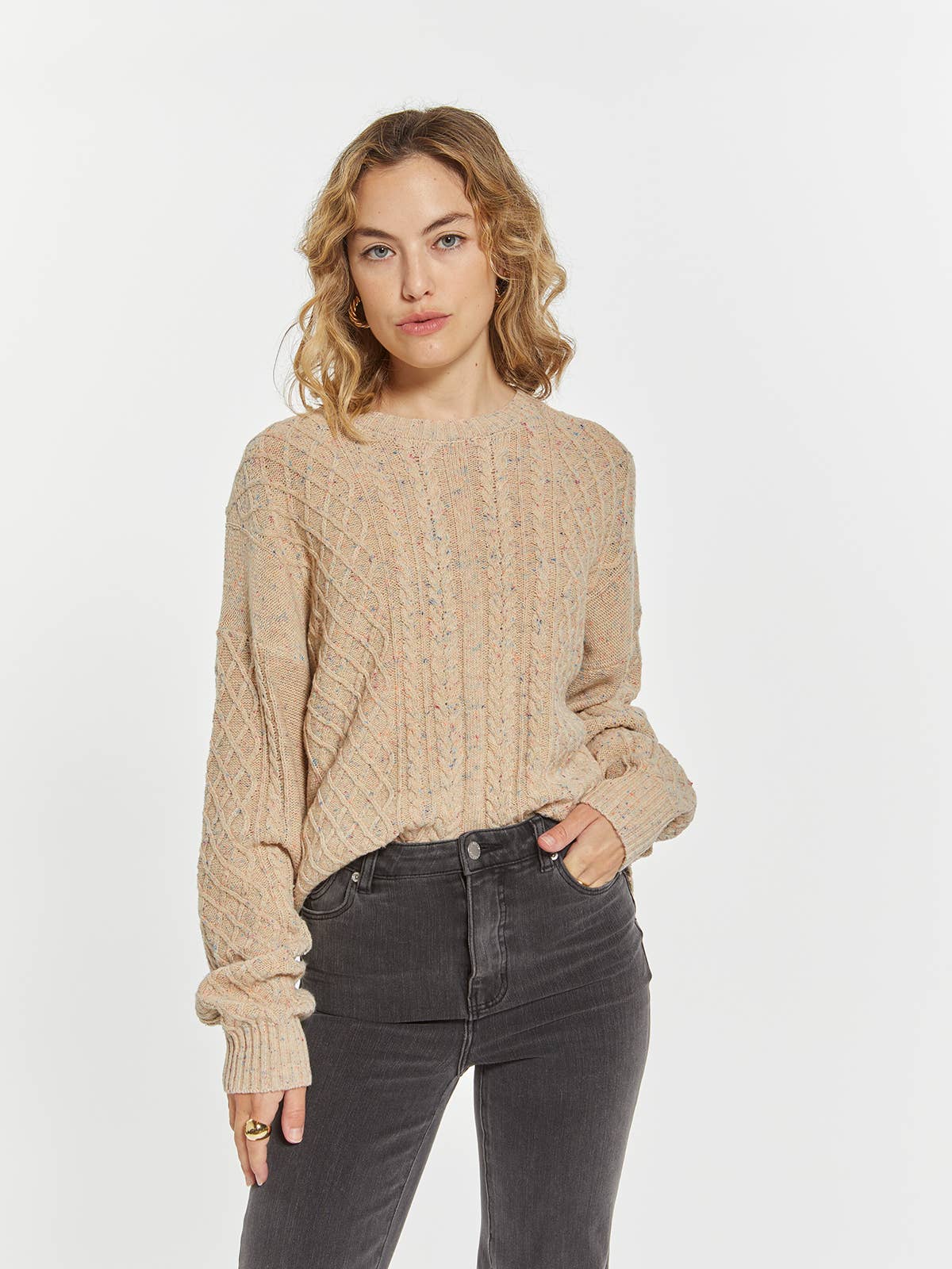 Weekend Crew Neck Knit Sweater - Mia Sweater