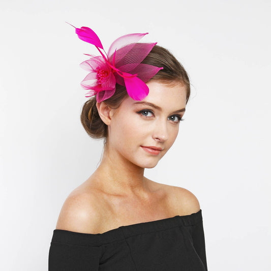 Sophia Organza Floral Mesh Fascinator
