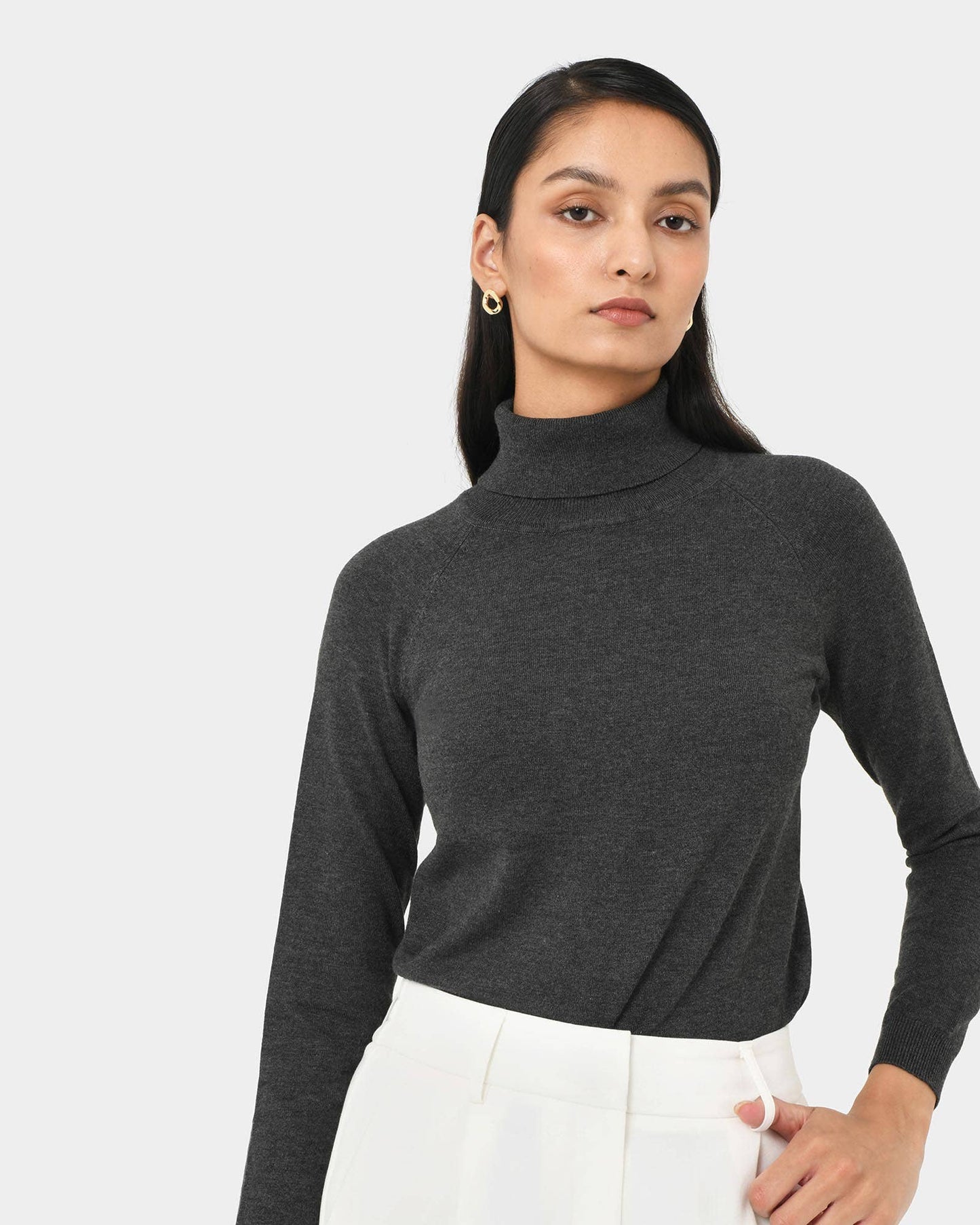 Forcast Women's Clarisse Turtleneck Sweater Jumper