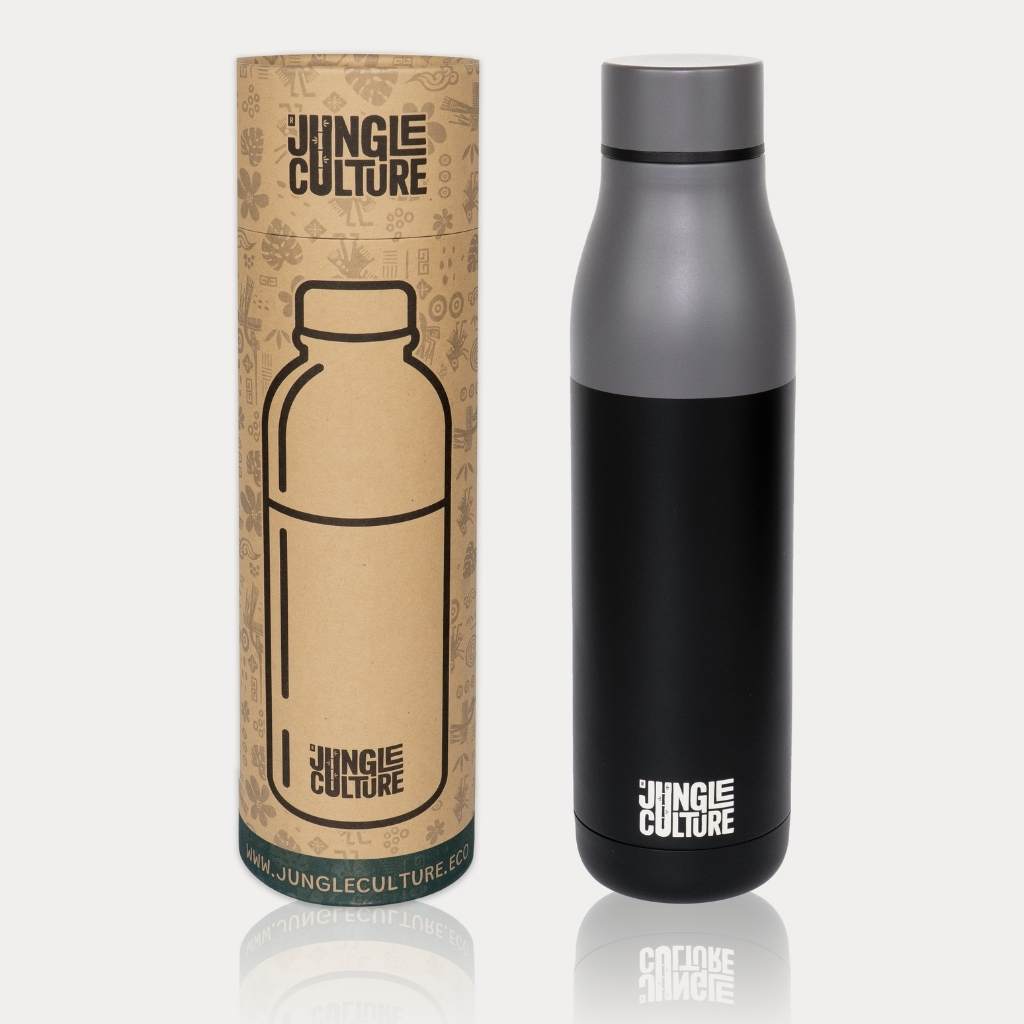 Jungle Reusable Stainless Steel Metal Water Bottles - 650ml