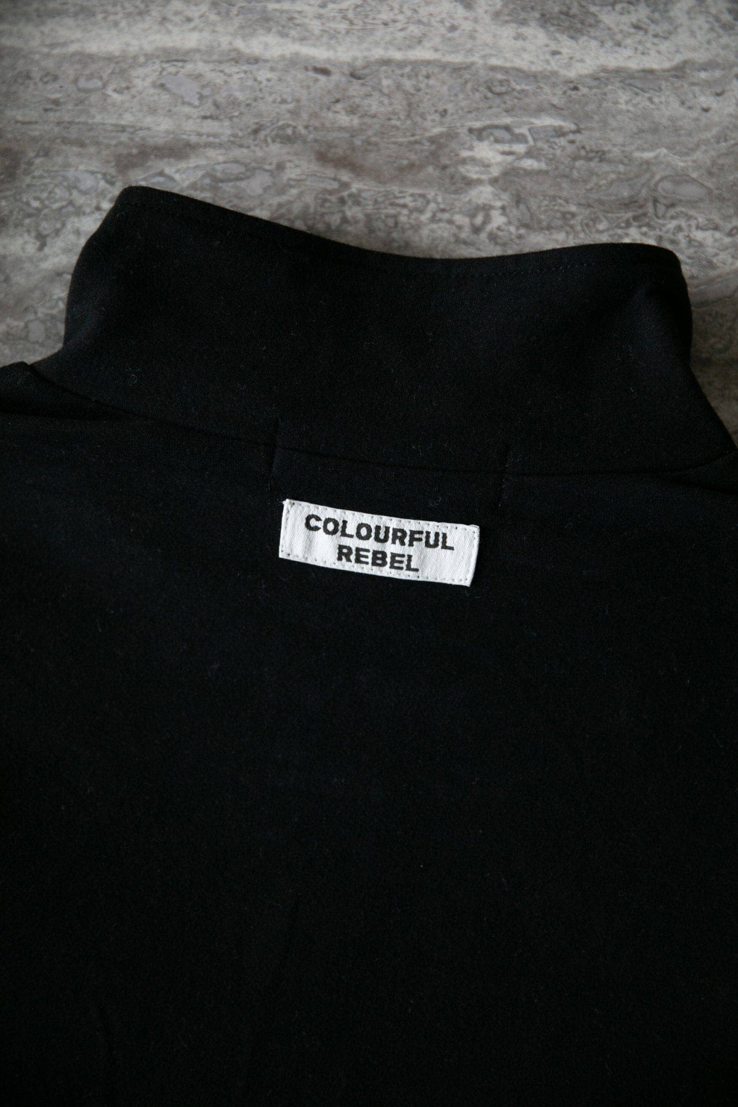 Colourful Rebel Uni Fitted Zip Top | Black