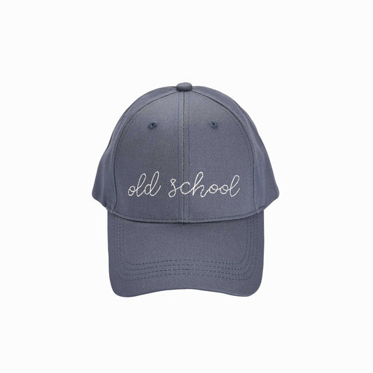 Totalee Cotton Gray Old School Embroidered Hat