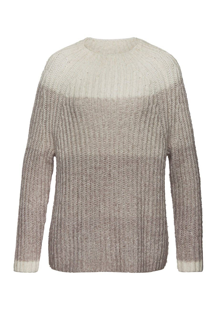 LASCANA Women's Mock Neck Color Block Sweater