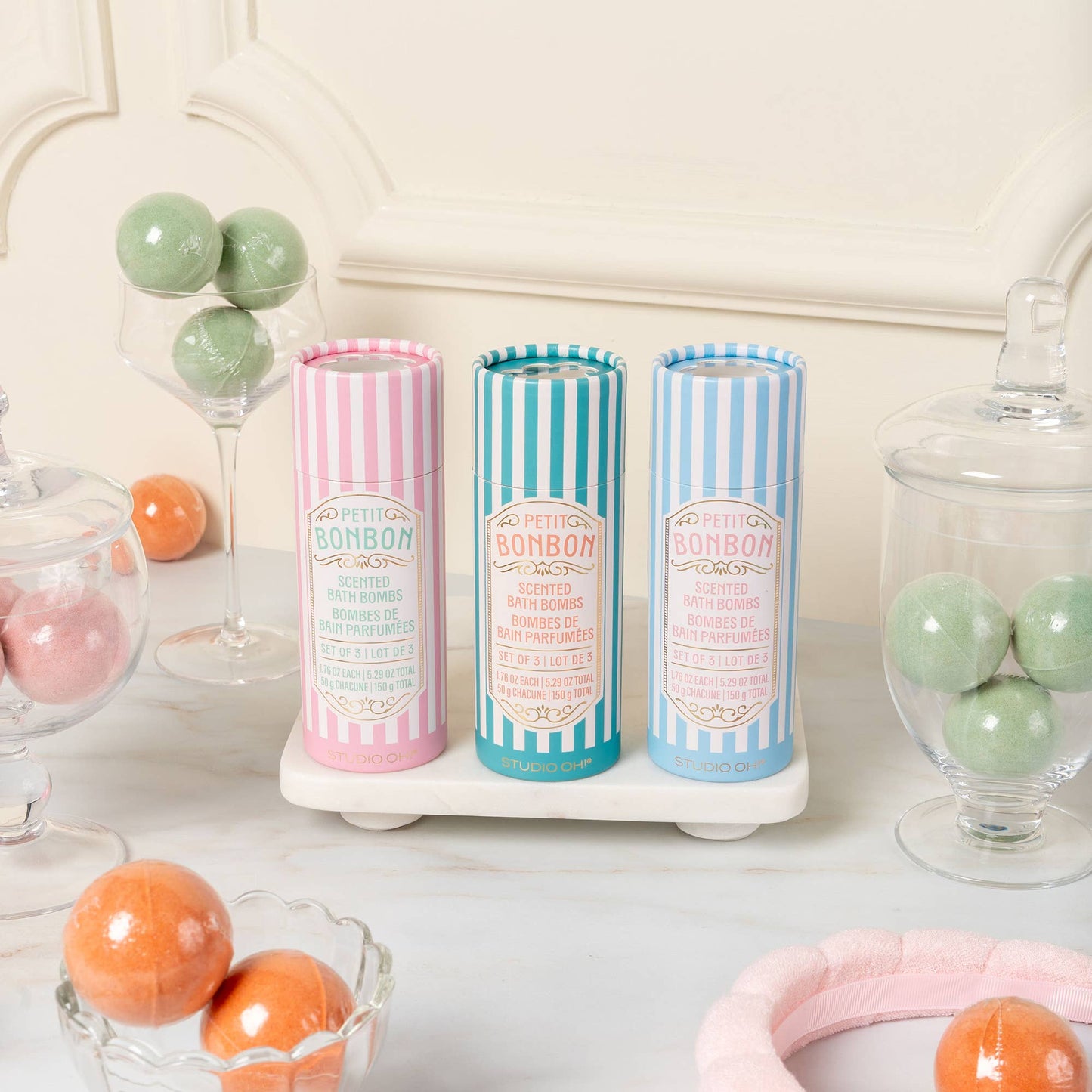 Studio Oh Petit Bonbon Dreamy Teal Bath Bombs
