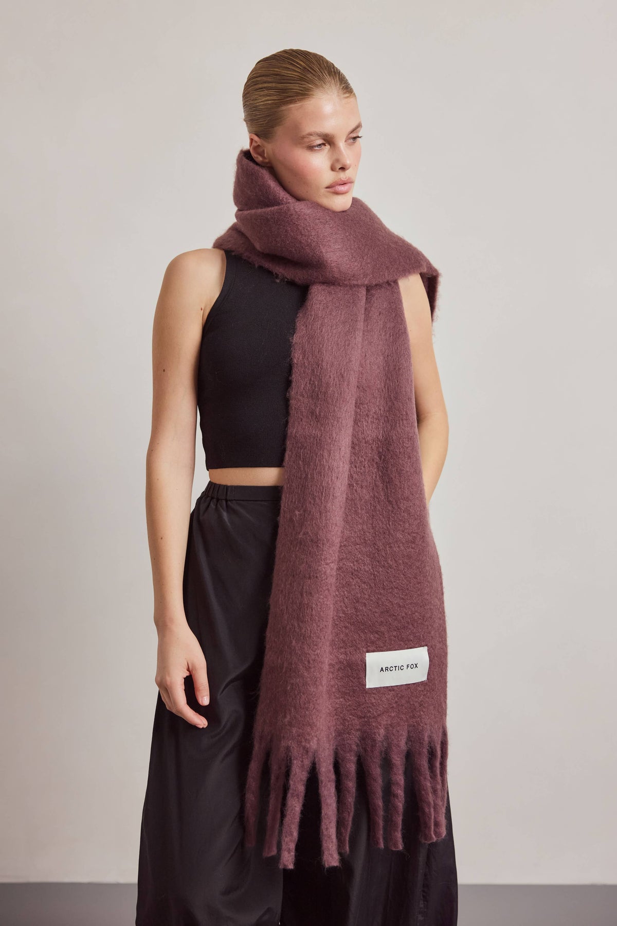 Arctic Fox The Stockholm Scarf - 100% Recycled - Cocoa Powder - FW26