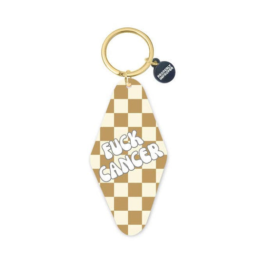 Printed Keychain Fuck Cancer