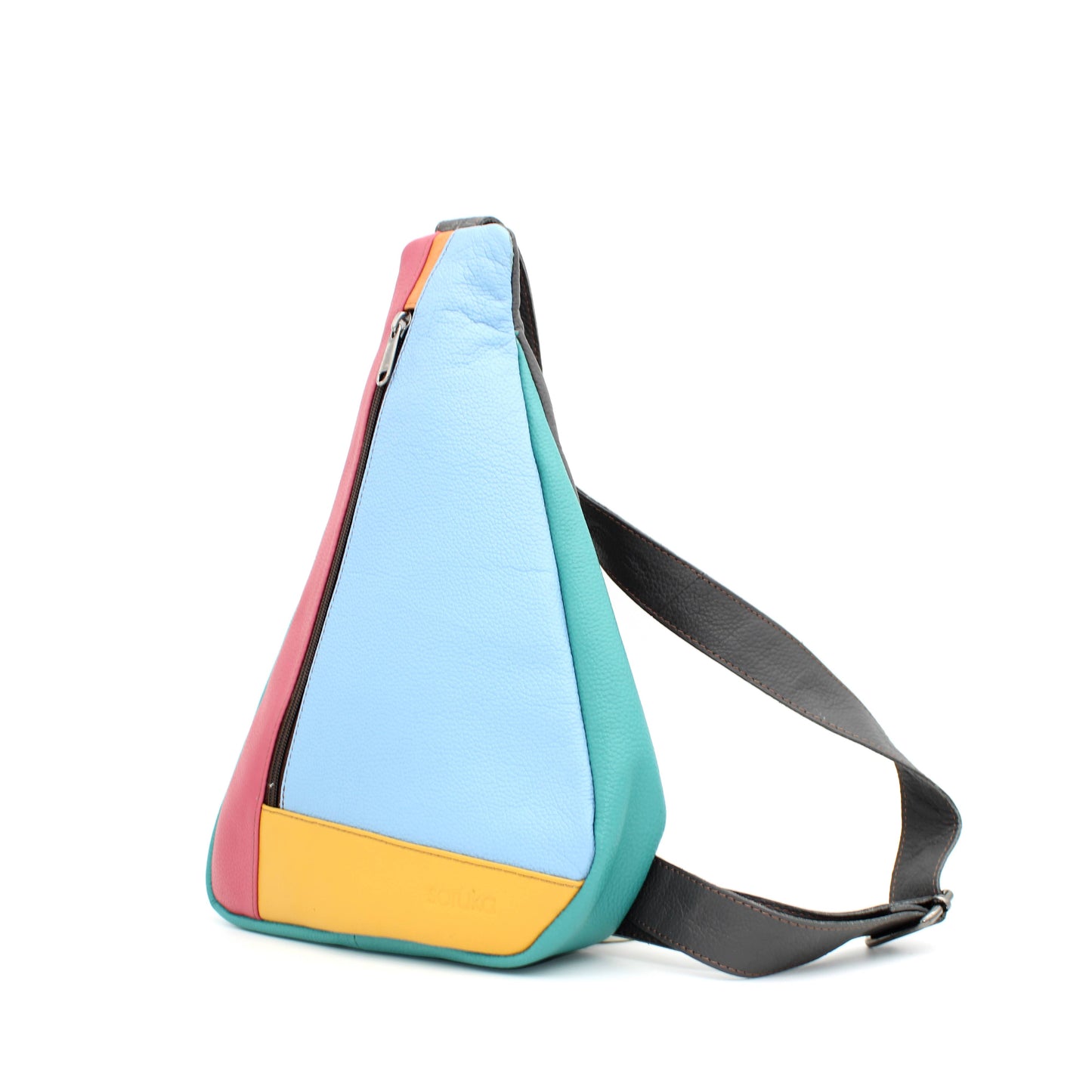 Soruka Roxy Medium Sling Crossbody Bag, 100% Handmade Leather