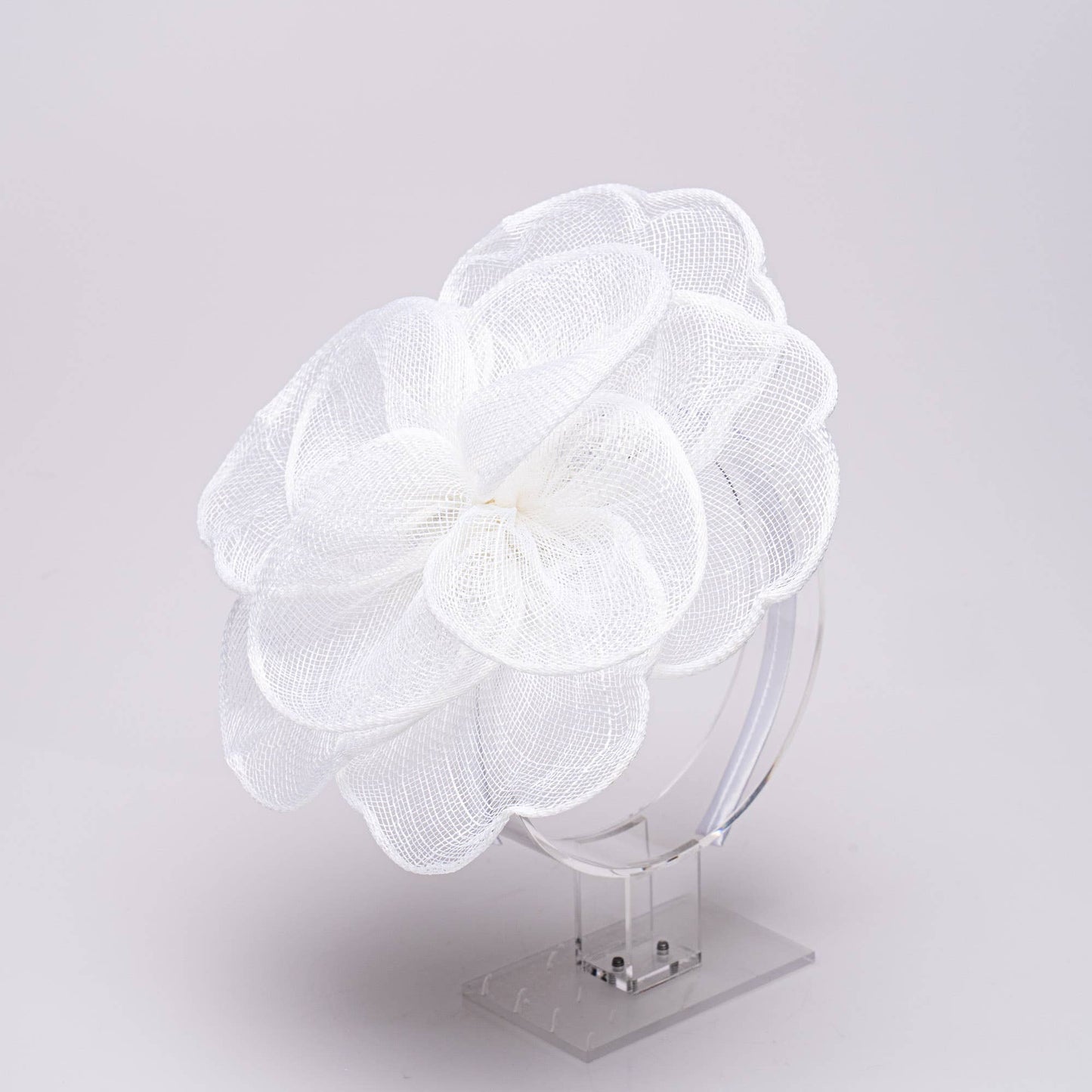 KaKyCo Sinamay Peony Pedal Narrow Headband Fascinator