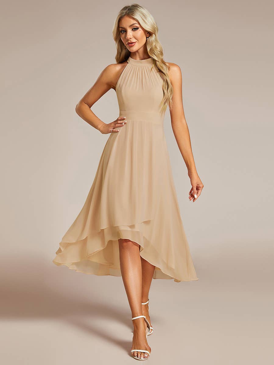 Ever Pretty Midi Lining Length fold stream Empire Waist Dresses