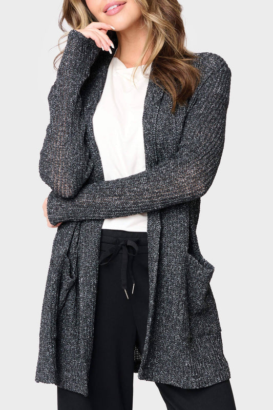 Gibson Shawl Collar Long Cardigan