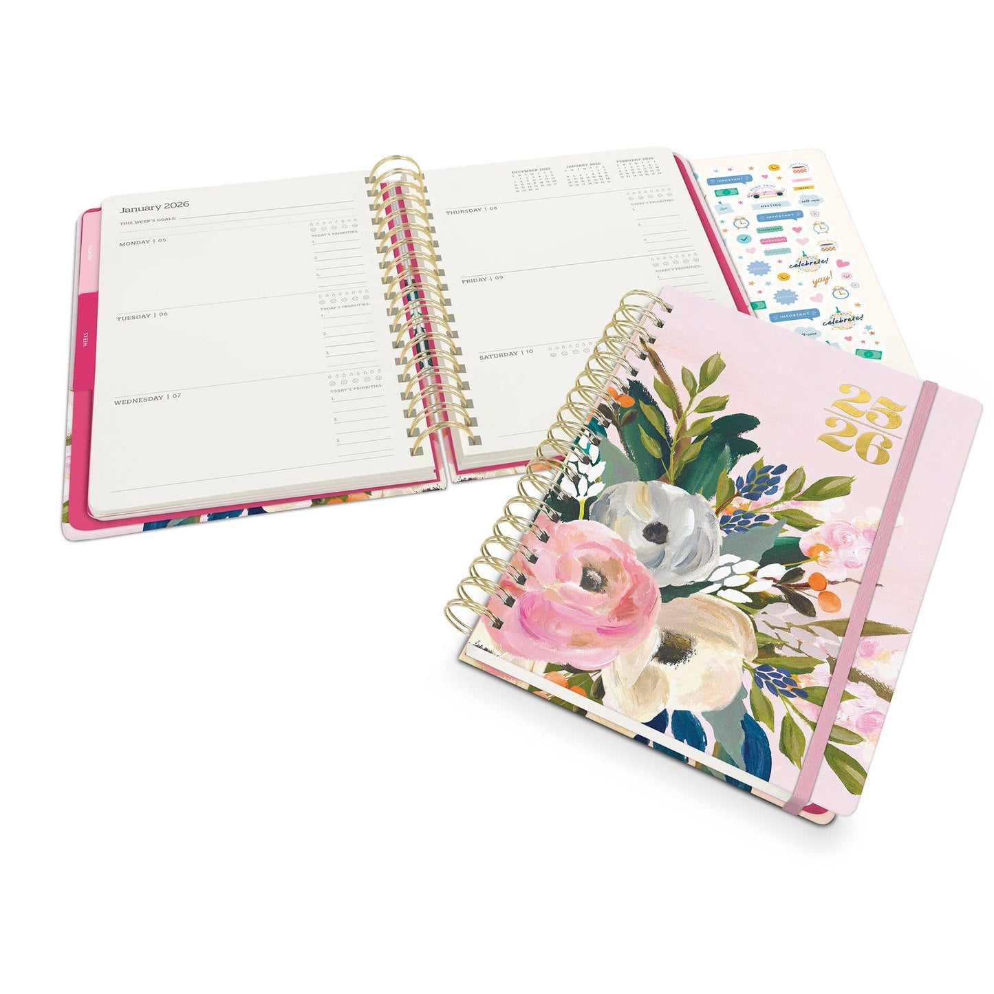 Studio Oh 2026 Bella Flora Tri-Tab Planner