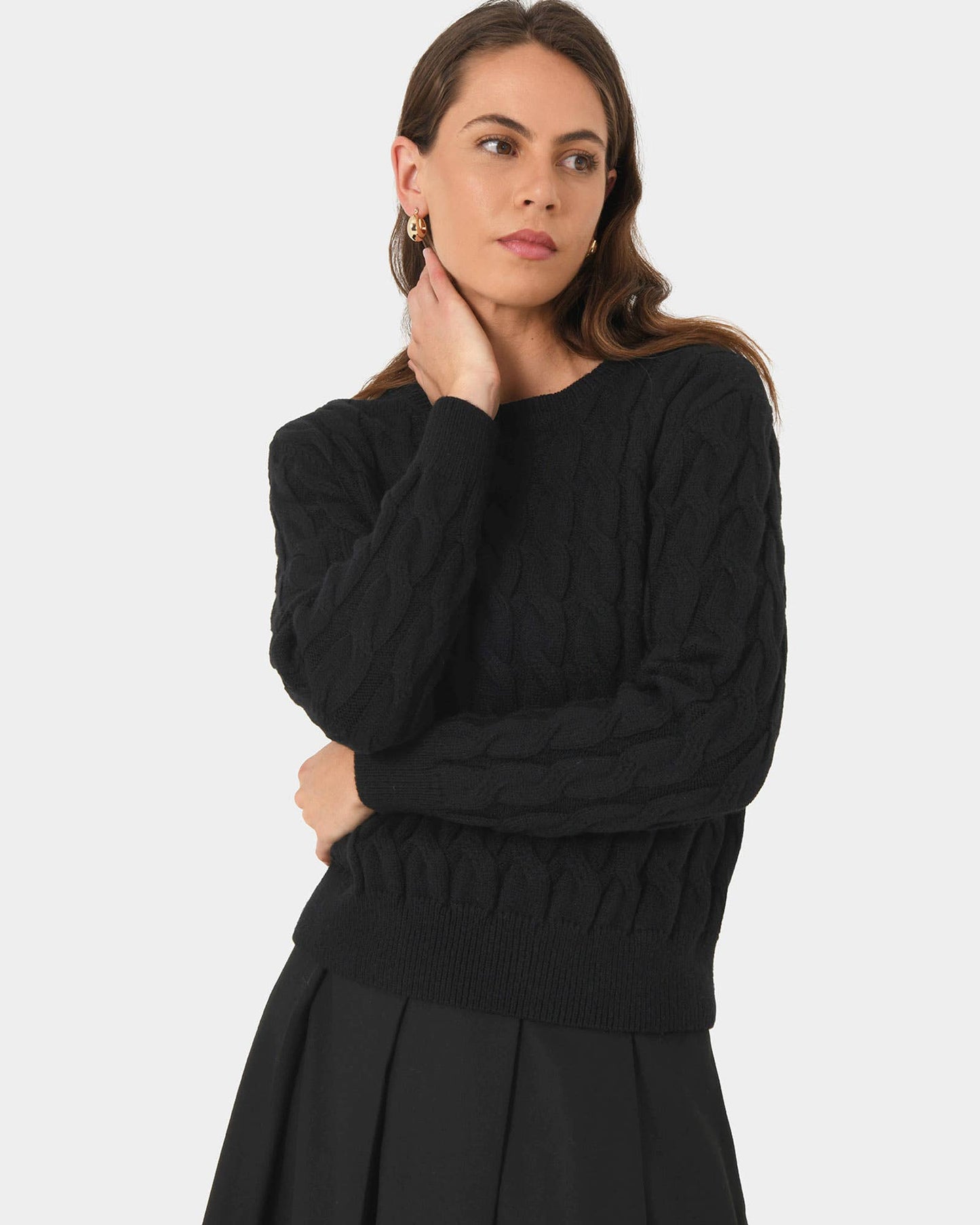 Forcast Women's Janna Cable Jumper