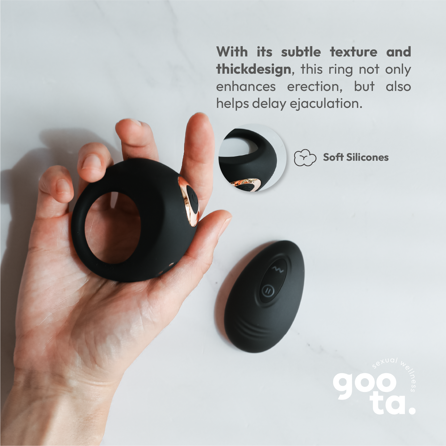 Goota Cock Ring, Clitoral Stimulator, sex toy for couples
