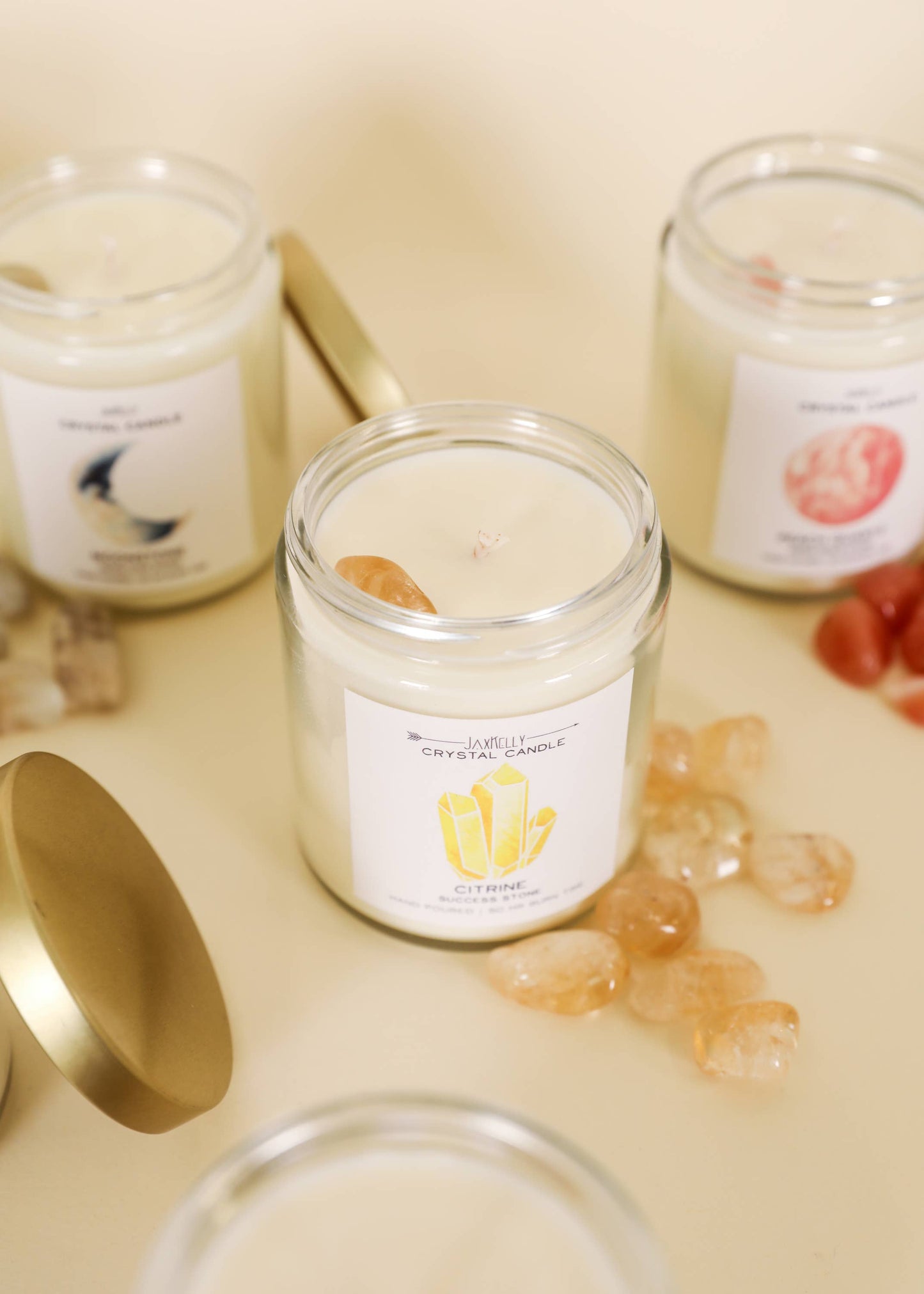 Jax Crystal Candles - Citrine