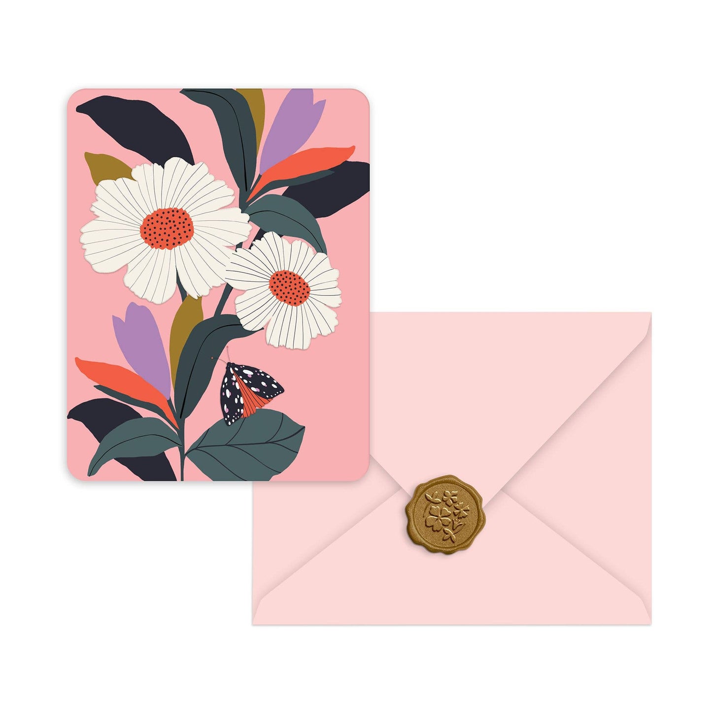 Studio Oh!Blossoming Reflections Note Cards with Matching Wax Seals