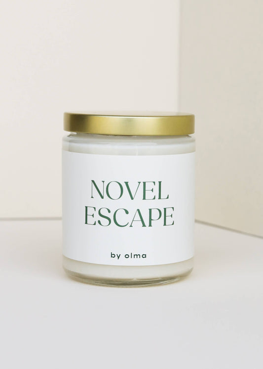 Jax Novel Escape - Book Lover Candle - 9oz Clear