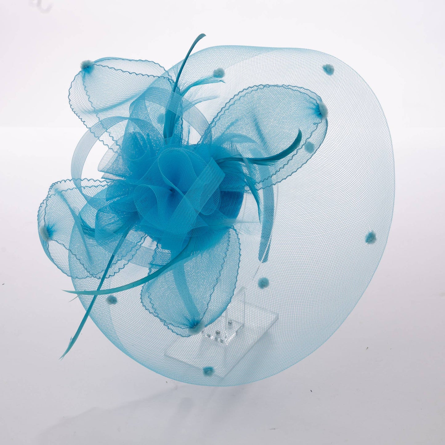 Crinoline Feather Fascinator Cocktail Headband