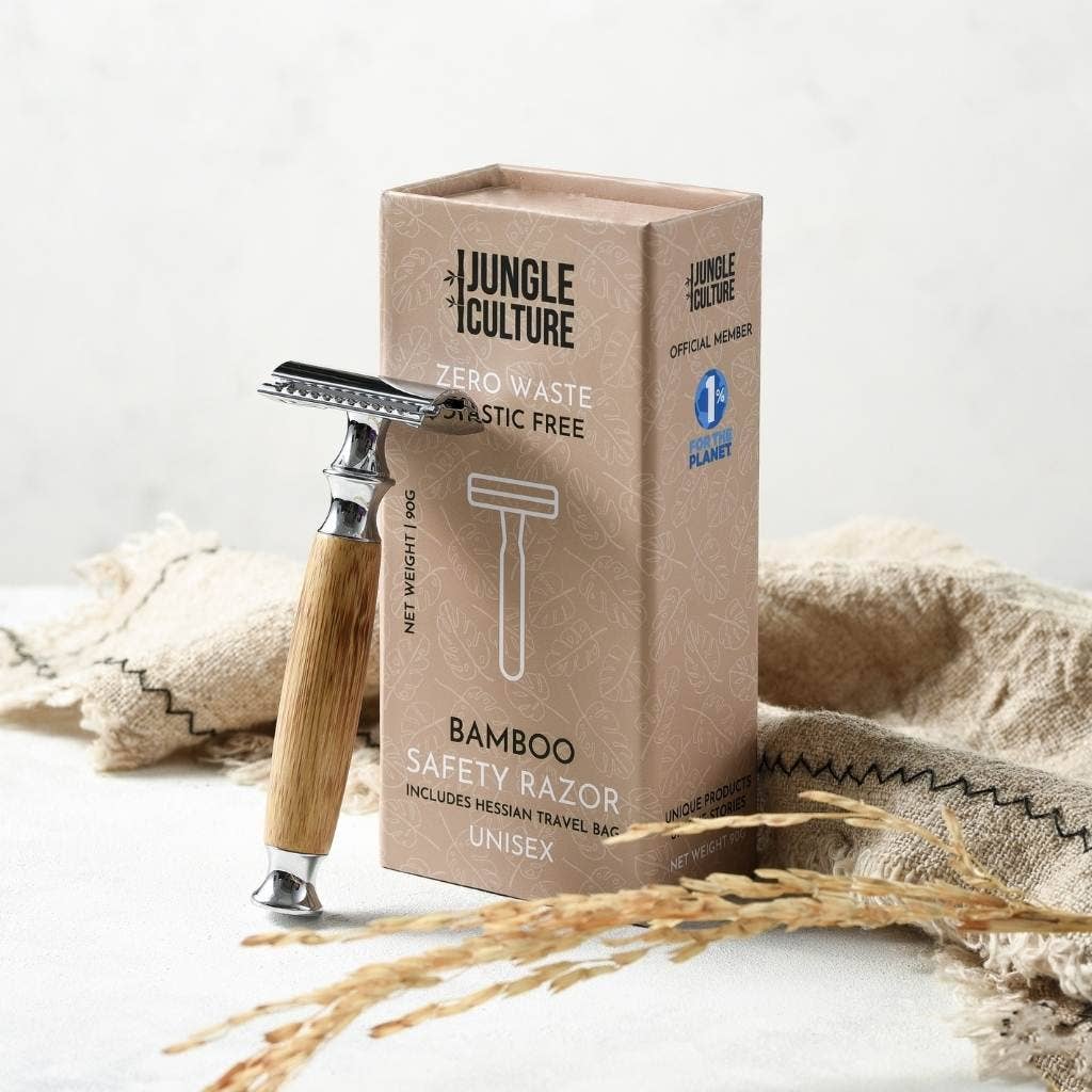 Jungle Bamboo Safety Razor + Stand