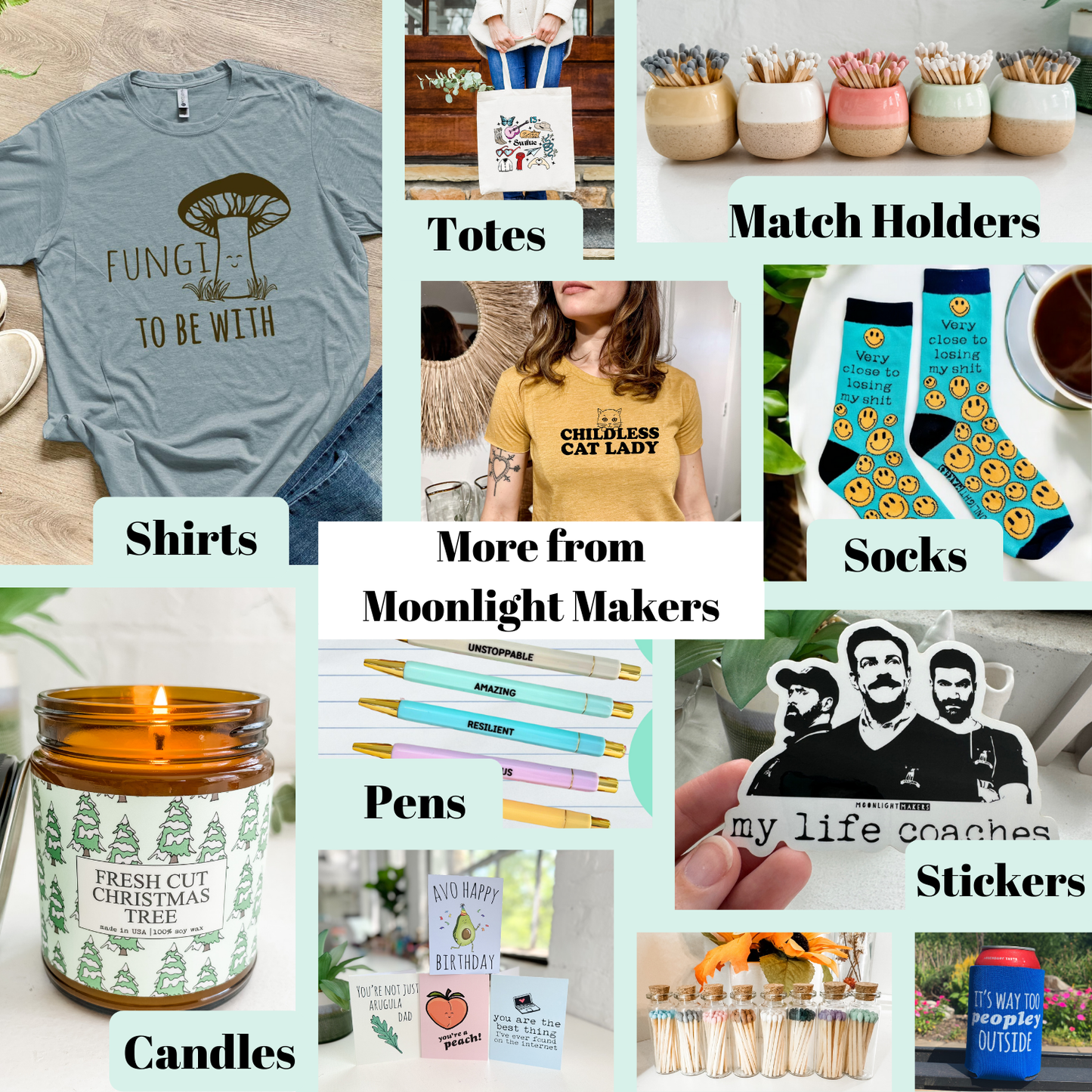 Moonlight Let That Shiitake Go - Funny Koozies - Mushroom, Gift