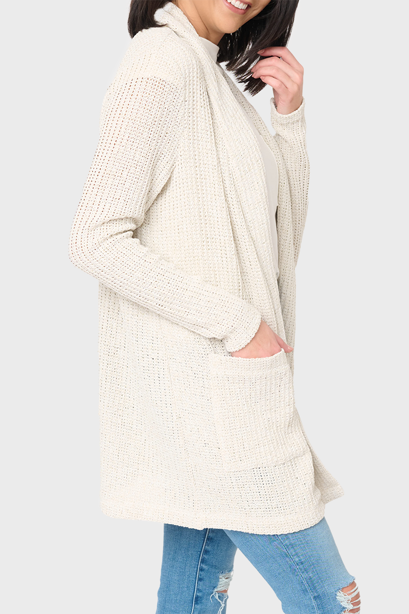 Gibson Shawl Collar Long Cardigan