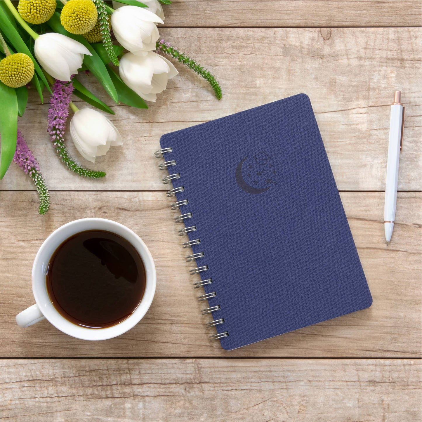 Studio Agatha Notebook Moons & Stars (Navy)