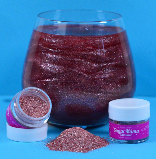 Bordeaux Babe Shimmer - Burgundy Edible Glitter