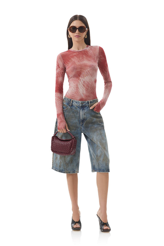 Afrm Kaylee Top - Rust Snake
