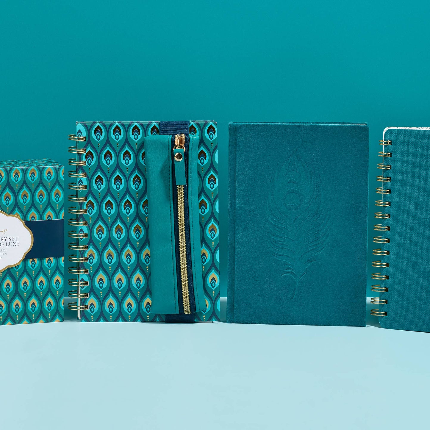 Studio Oh! Cascading Plumes Oliver Notebook with Pen Pocket
