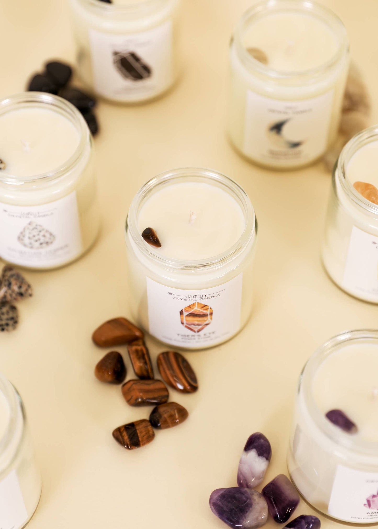Jax Crystal Candles - Tigers Eye