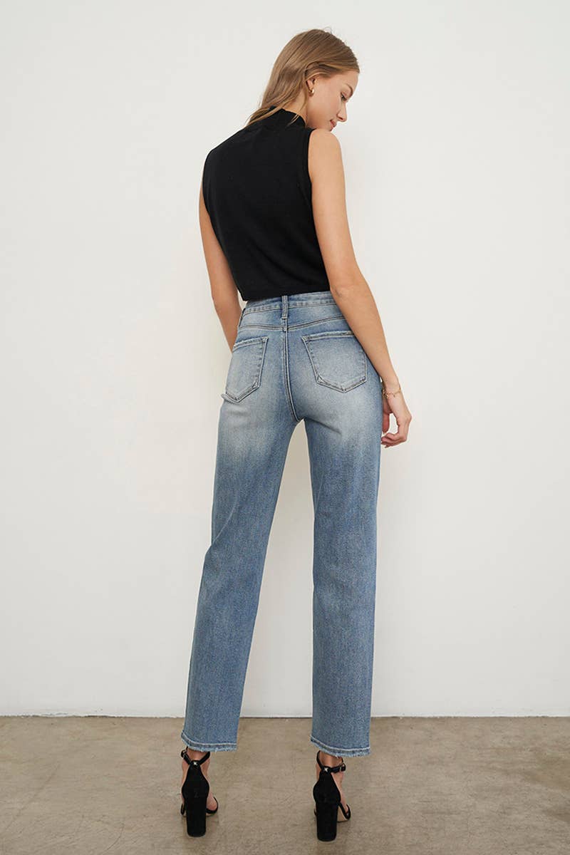 Insane Crossover Girlfriend Ankle Jeans