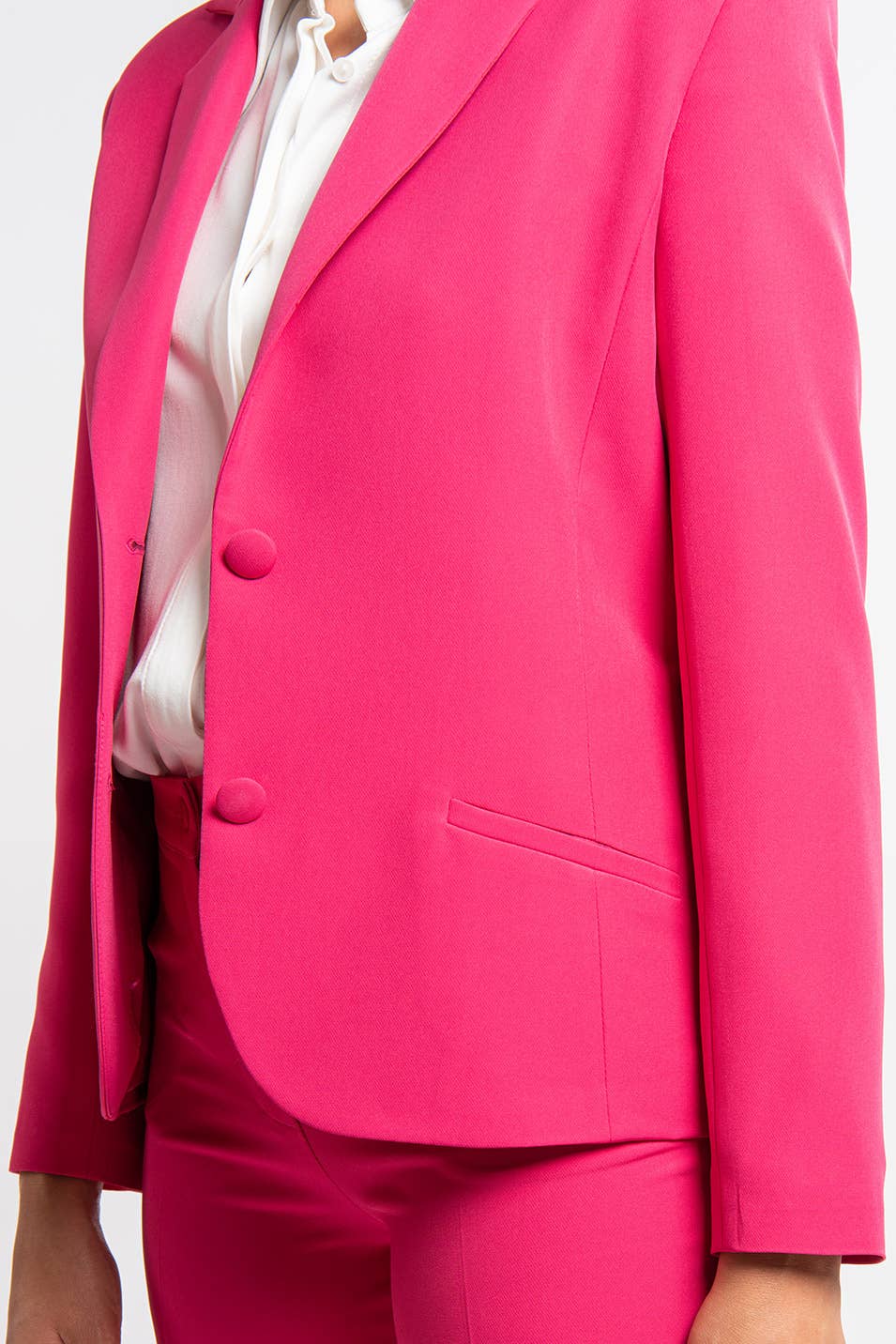 OLYMPIADES slim-fit fuchsia tailored jacket