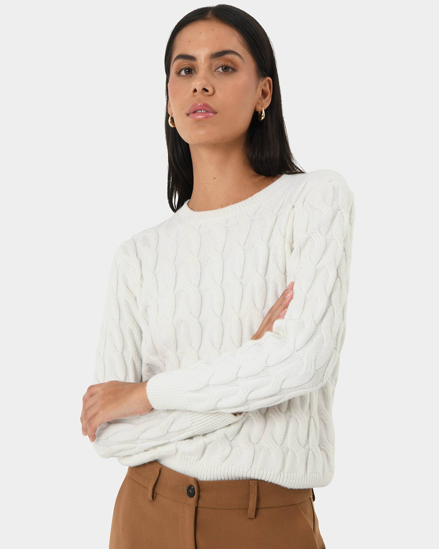 Forcast Women's Janna Cable Jumper