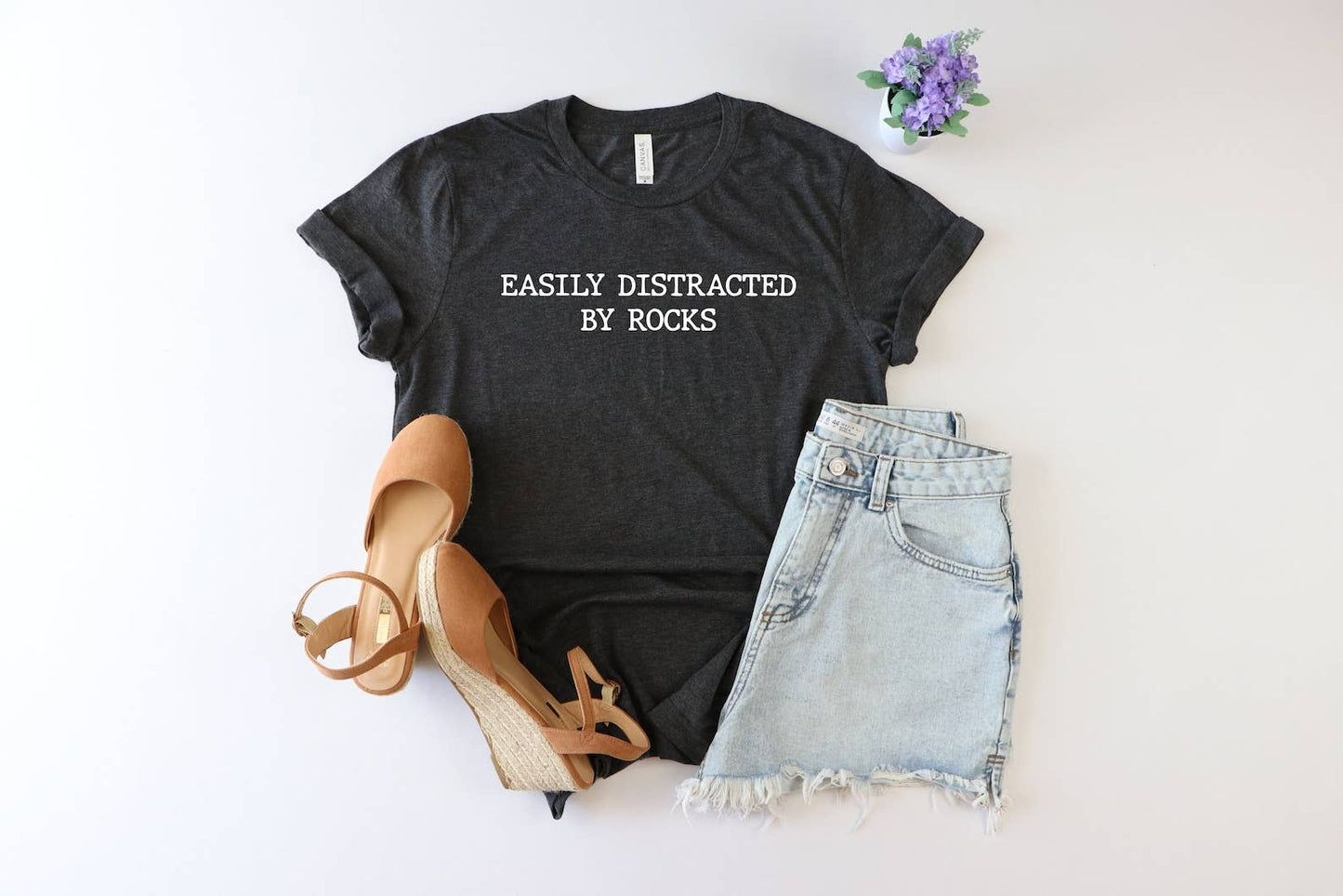 Easily Distracted by Rocks T-shirt