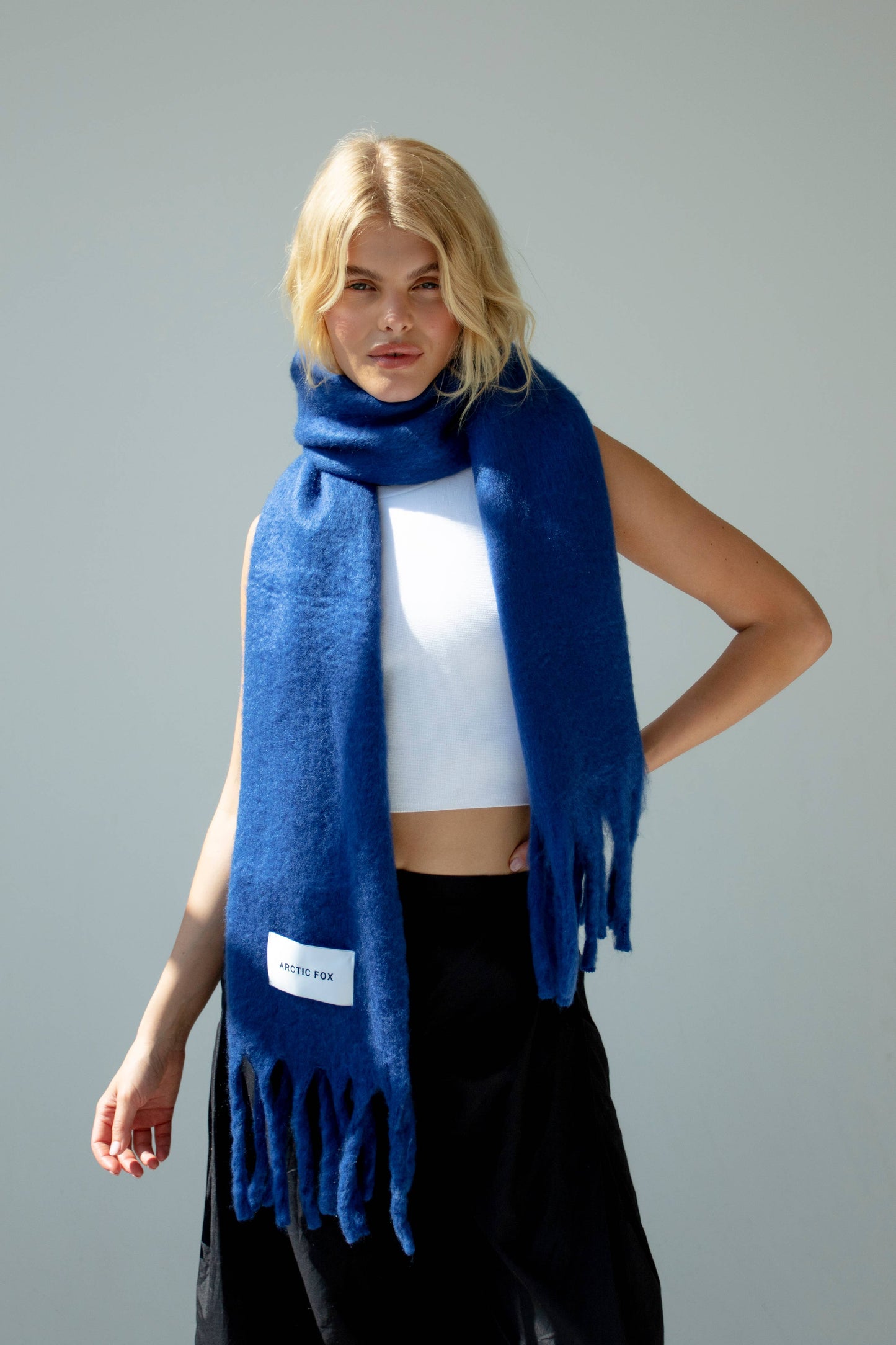 The Stockholm Scarf - 100% Recycled - Blue - AW23