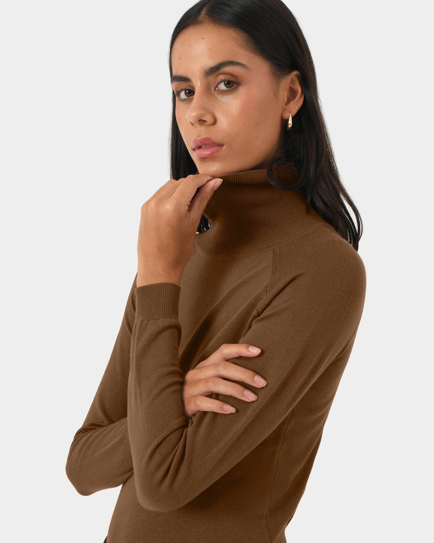 Forcast Women's Clarisse Turtleneck Sweater Jumper