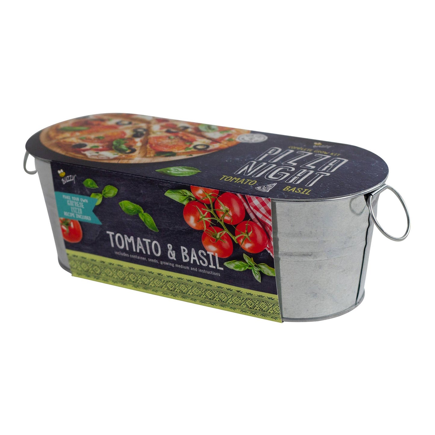 Buzzy Pizza Night Grow Kit | Windowsill Herb Kit | Organic Herbs