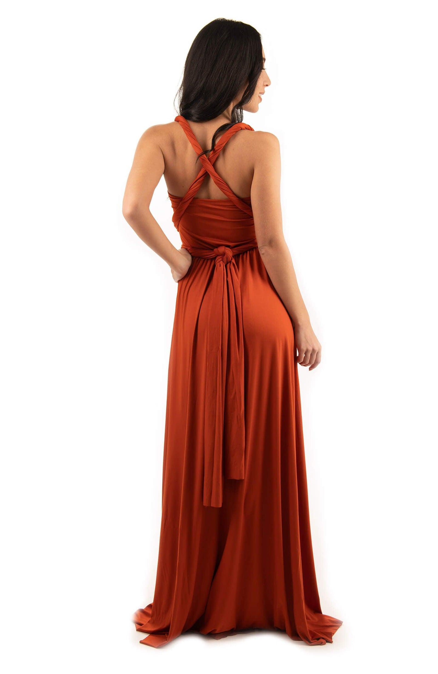 INFINITY DRESS RUST