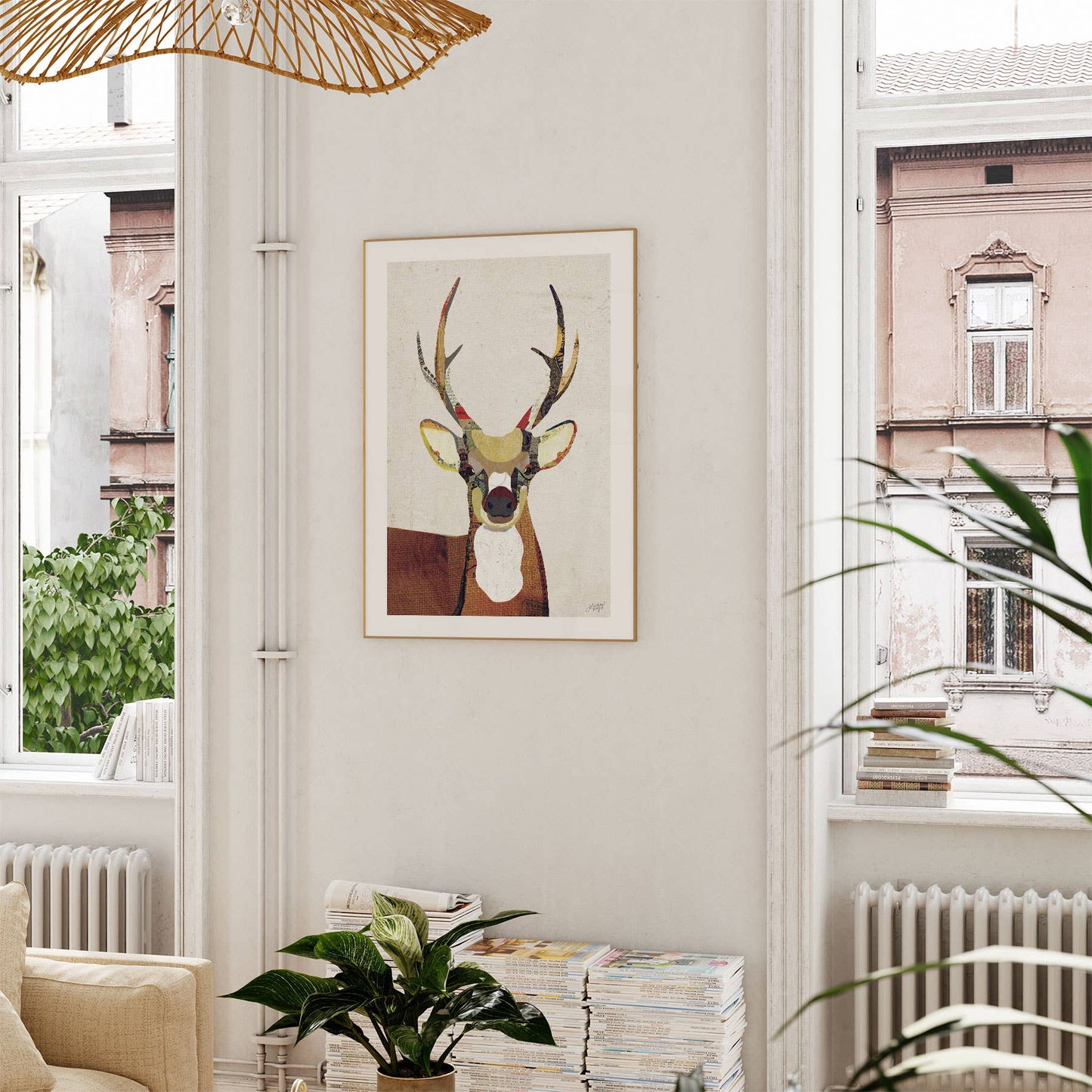 Deer Collage - Art Print