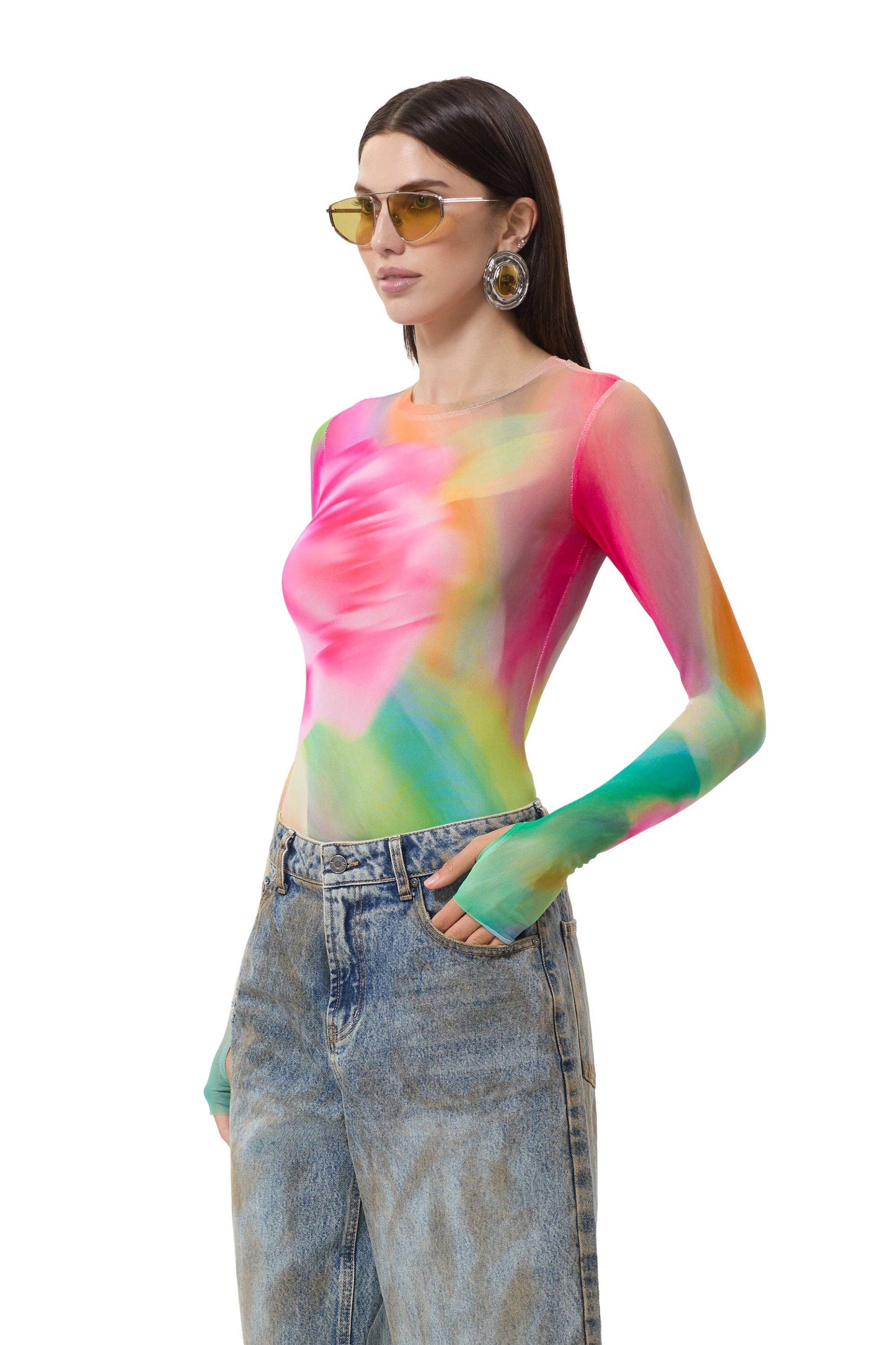 Kaylee Top - Green Rose