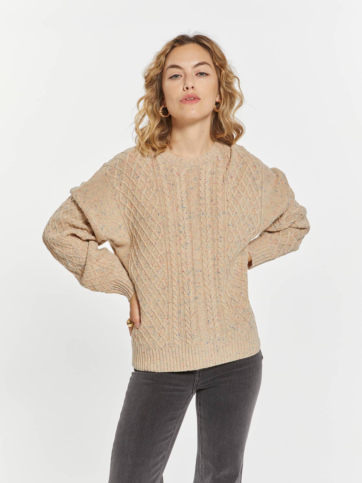 Weekend Crew Neck Knit Sweater - Mia Sweater